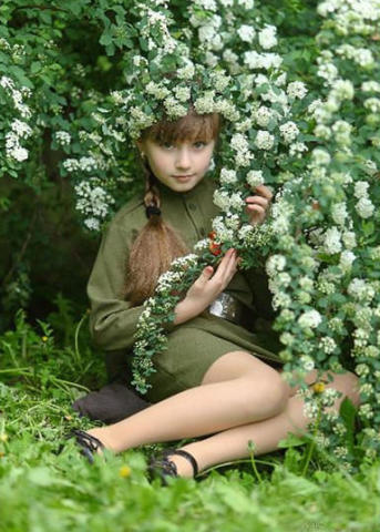 俄罗斯许多小女孩图片