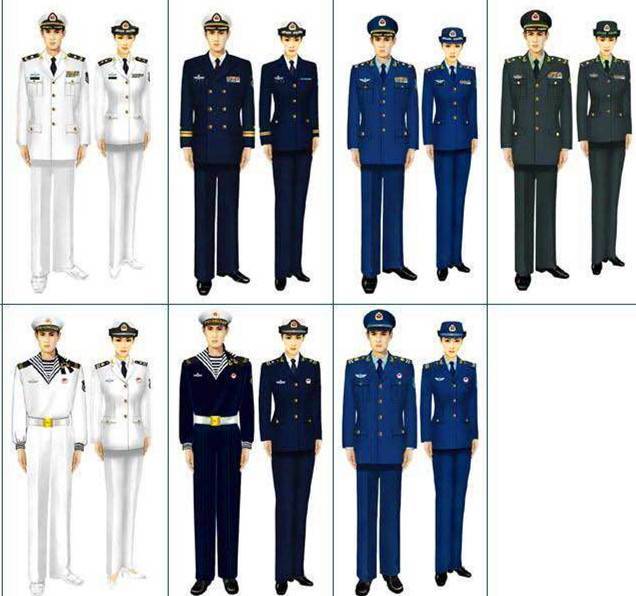 解放軍軍服90年發展歷程