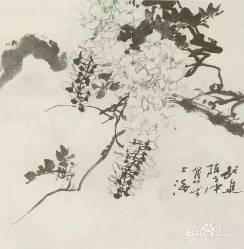 紫藤花的写意,没骨,工笔,白描画法,这下全了! - 265学校教育网