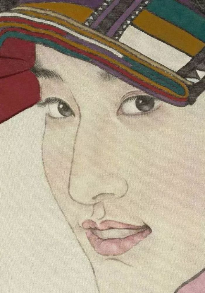 孙震生工笔人物团扇作画示范