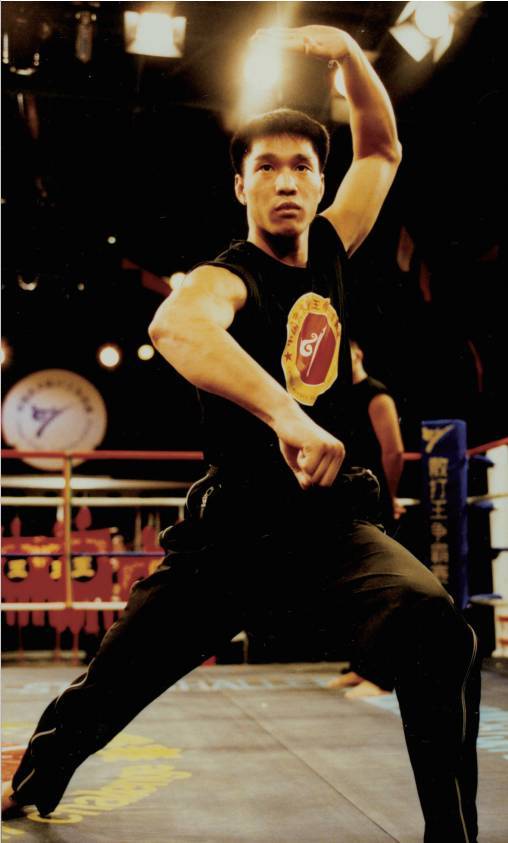 散打王名将郑裕蒿转身后摆腿之谜从传武太极里面学摔法