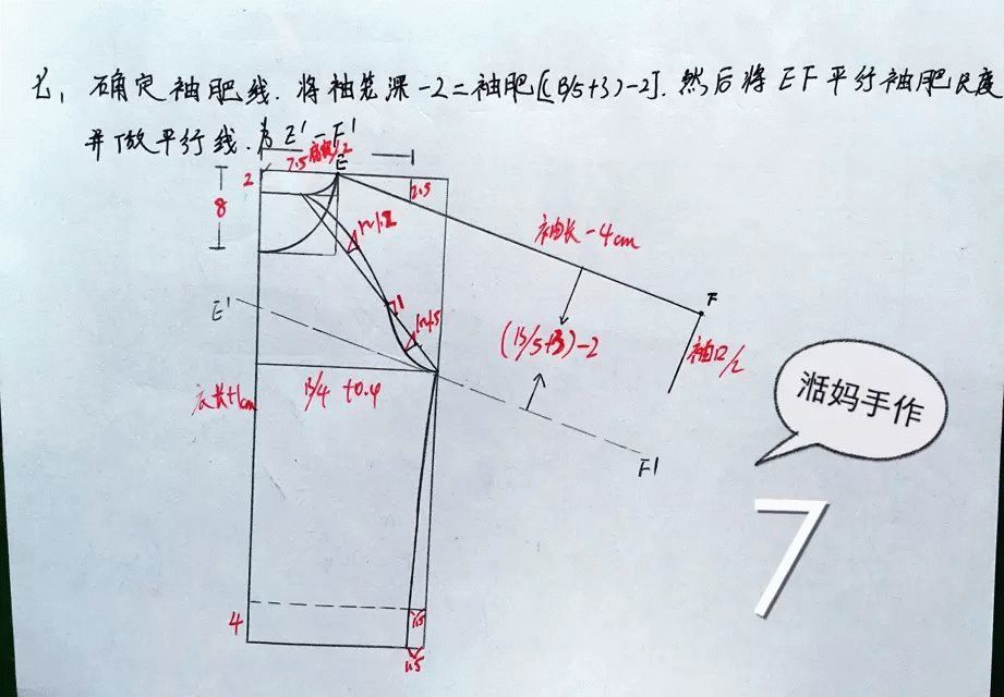 連帽插肩袖衛衣的紙樣畫法