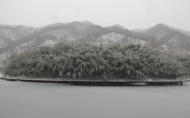 暴雪2018 美出新高度 水乡变雪乡 积雪接近20厘米厚