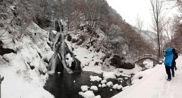 暴雪2018 美出新高度 水乡变雪乡 积雪接近20厘米厚