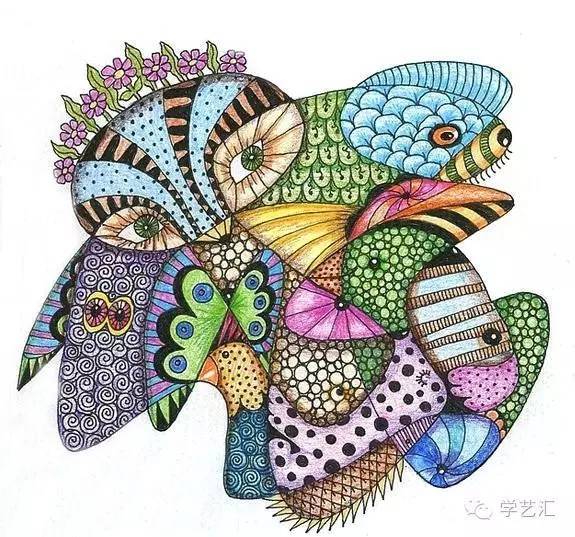 每天學一幅簡筆畫獲獎線描作品