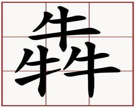 三个相同的字组成一个字,中国字博大精深,