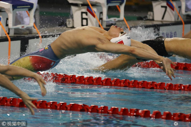 全国春季游泳锦标赛 傅园慧汪顺晋级100仰决赛