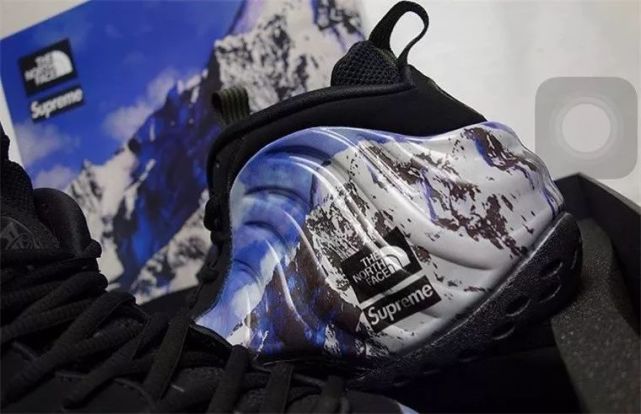 supreme north face foamposite