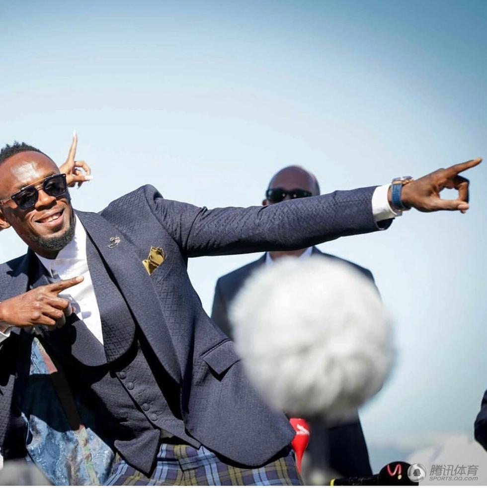 博尔特造访南非 推动田径青训踢足球友谊赛