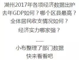 湖州2017年各区县gdp刚刚发布!安吉增长速度惊人!支持大安吉!