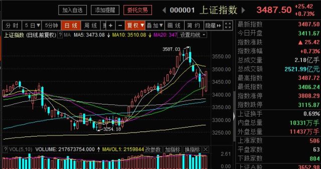 沪指罕见"阳包阳",白马蓝筹仍为主力军!