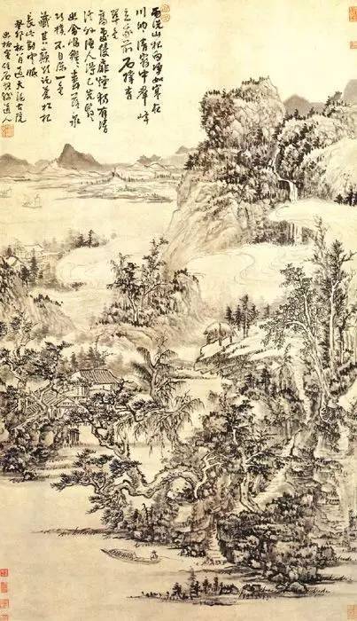 髡残|看髡残的画，就像吃了一杯龙井茶