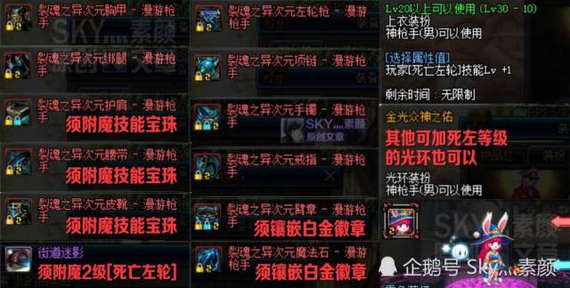 DNF:从初阶到极限,详解漫游死亡左轮换装达成