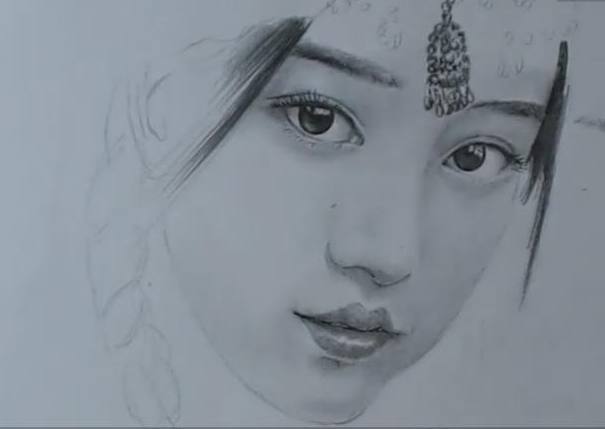 只看女星画像,1秒就认出了迪丽热巴和赵丽颖,