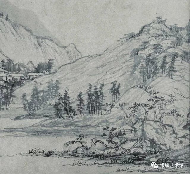 局部图 清代张庚说"富春山卷 其神韵超逸 体备众法 脱化浑融 不