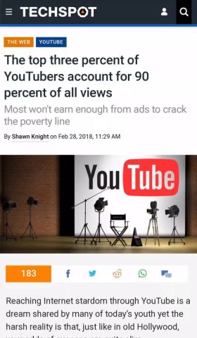 Youtube上90 的收入都集中在3 的主播手上 他们怎么挣到钱的 腾讯网