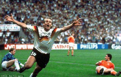 【世界杯百大球星】克林斯曼:金色轰炸机 90年决赛跳水