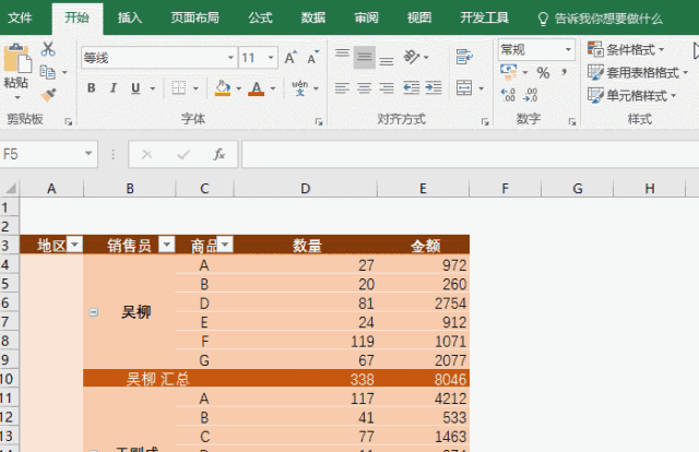 數據透視表用法整理齊了5大類23個技巧