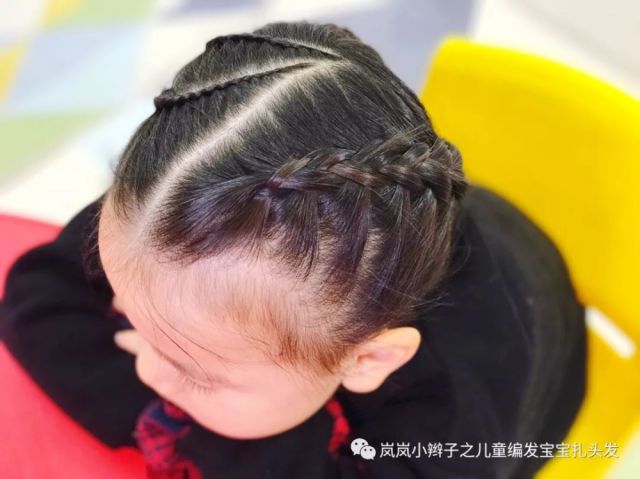 岚岚小辫子儿童编发第126个发型两用月亮造型
