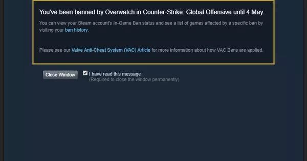 Csgo选手因实力太强被官方封禁