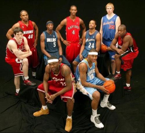 2003年NBA选秀重排,雷打不动状元詹姆斯,甜