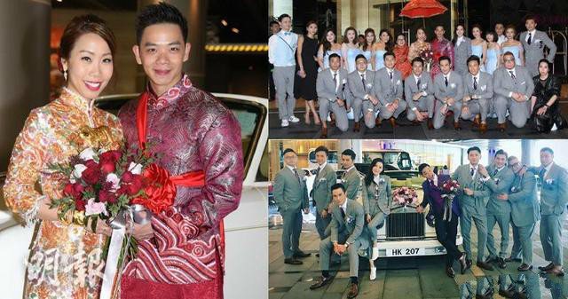35岁tvb艺人林子善与太太董佩欣在将军澳一所酒店举行盛大婚礼!