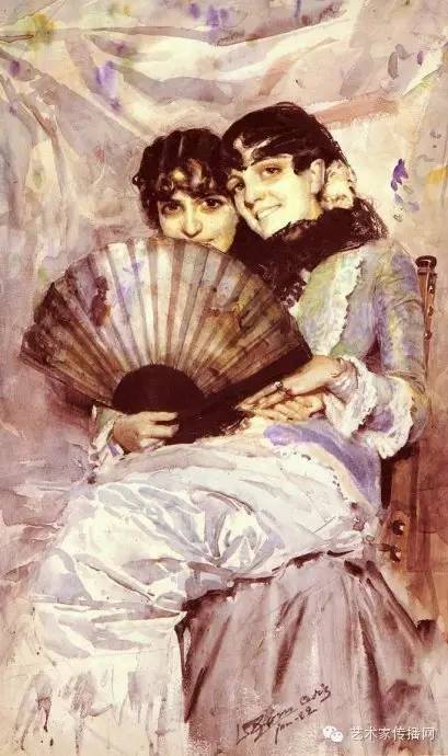 巴黎女郎 1891 油画 100.5x73.5 私人收藏波特.
