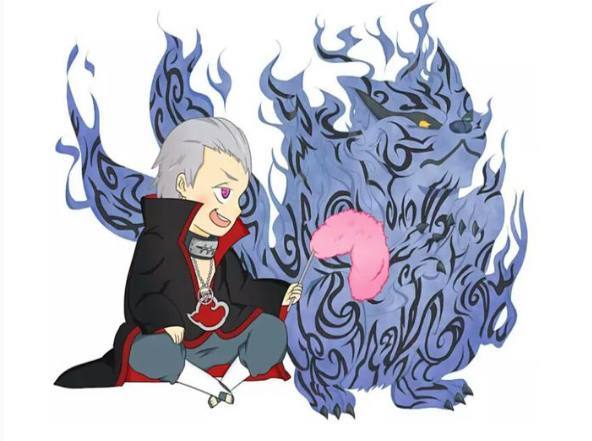 火影:当晓组织成为人柱力后,九尾瑟瑟发抖,八尾和小南超有爱!