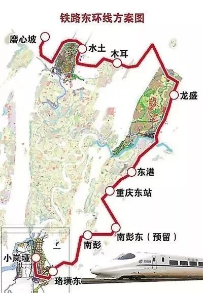 茶园,东港,庙坝,龙盛,统景,古路,木耳,水土,止于渝合铁路磨心坡北场