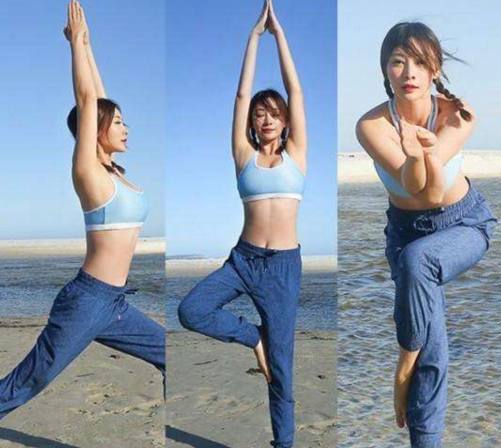 柳岩的瑜伽照,刘涛的瑜伽照,景甜的瑜伽照,网友