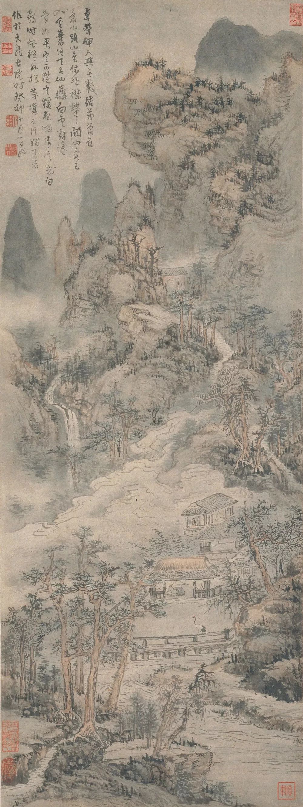 髡残|看髡残的画，就像吃了一杯龙井茶