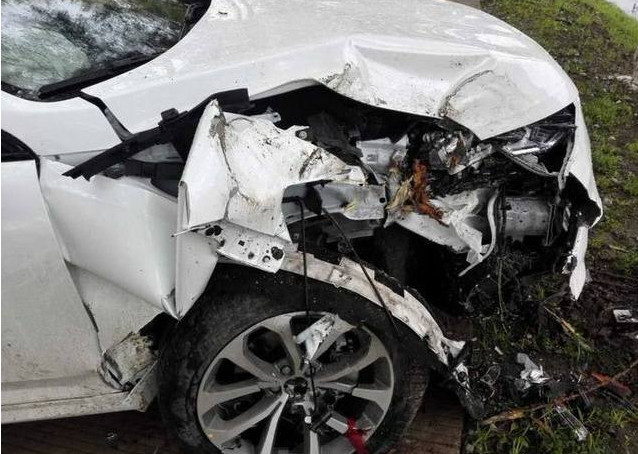 踏青途中新提wey vv7一周撞树,不是车子质量差,是树质量好而已!