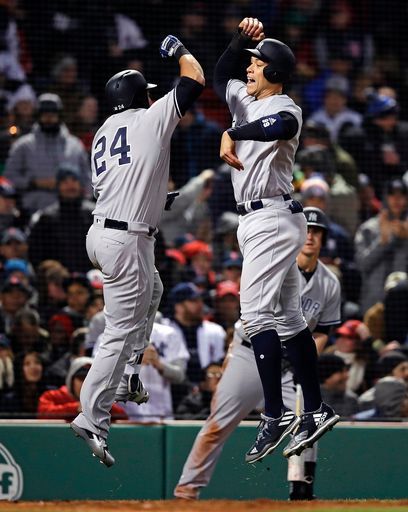 在一场世仇之战中,洋基队客场以10:7战胜红袜队