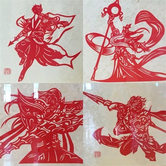 非遗剪纸大师助阵王者荣耀高校联赛 诸葛亮赵云跃然纸上