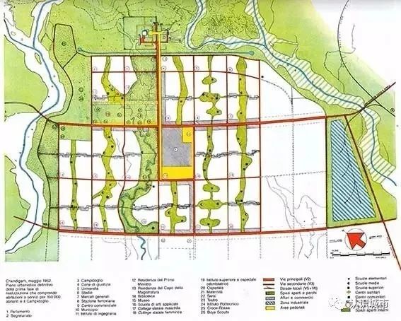 印度东旁遮普邦首府昌迪加尔,是从平地兴建起来的新城市.