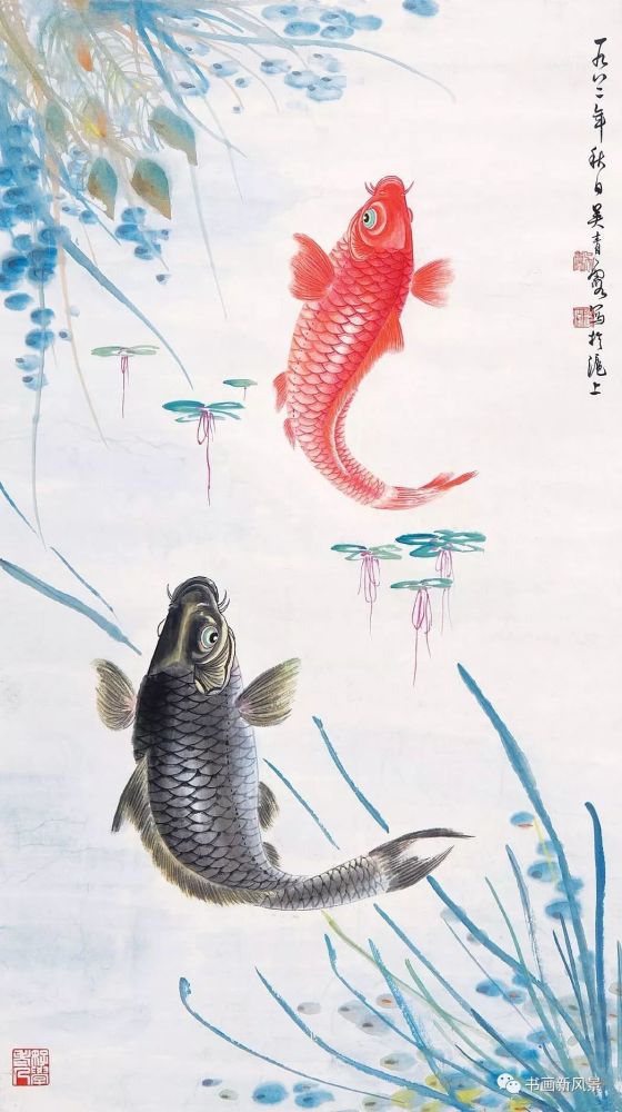 吉祥國畫:鯉魚躍龍門,送給朋友們!