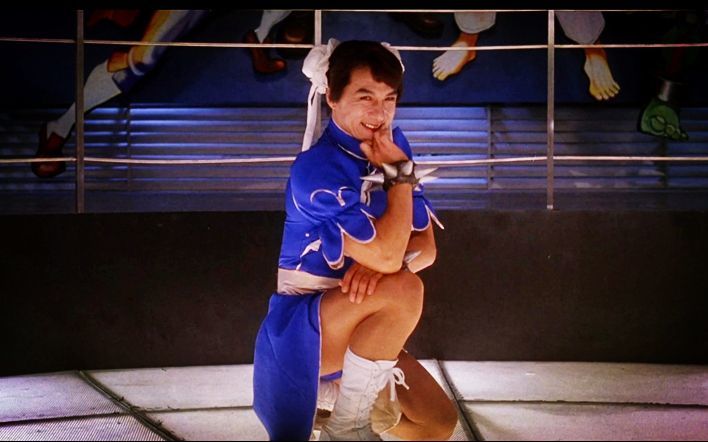 明星cos春丽鬼鬼的甜美邱淑贞的经典看到成龙太像了