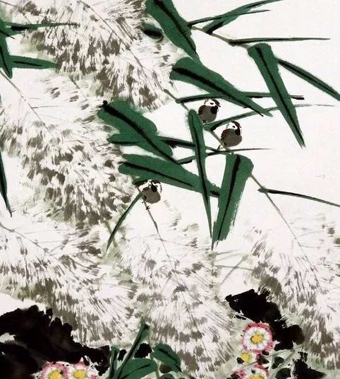 国画芦苇花似花非花似雾非雾太美啦