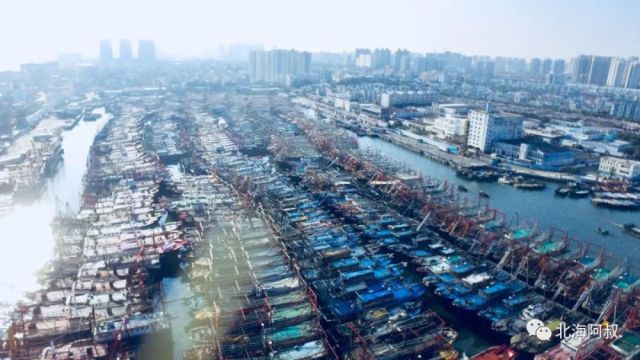 航拍:千帆回港!北海2018年休渔期开始了!