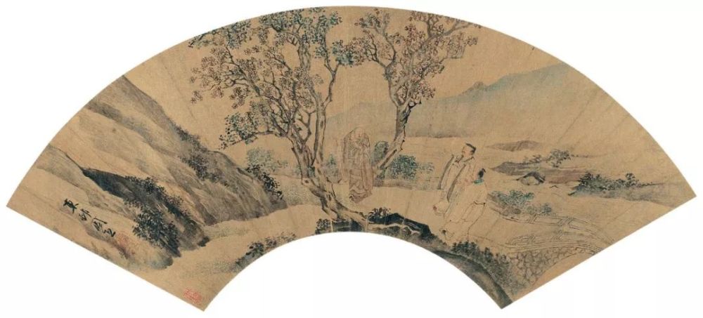 山水人物作品《流民圖》周臣(1460–1535),字舜卿,號東村,吳(今江蘇