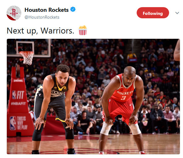 西决!火箭勇士如约而至 这轮系列赛你支持谁?