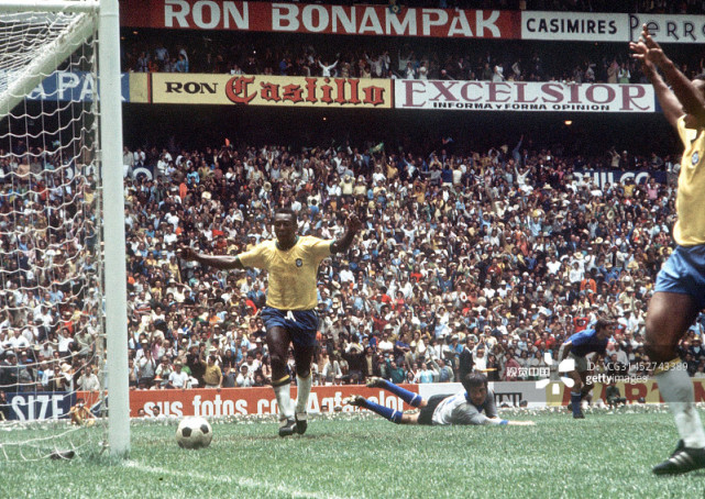 1970年世界杯决赛:巴西4-1意大利 贝利破门