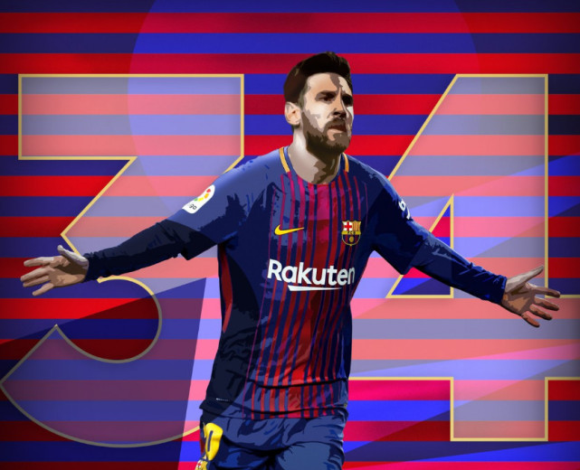 梅西5夺西甲+欧洲金靴超C罗 成巴萨双重领袖