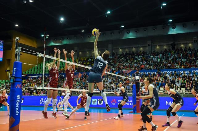 2018世界女排联赛 中国女排2:3不敌波兰女排