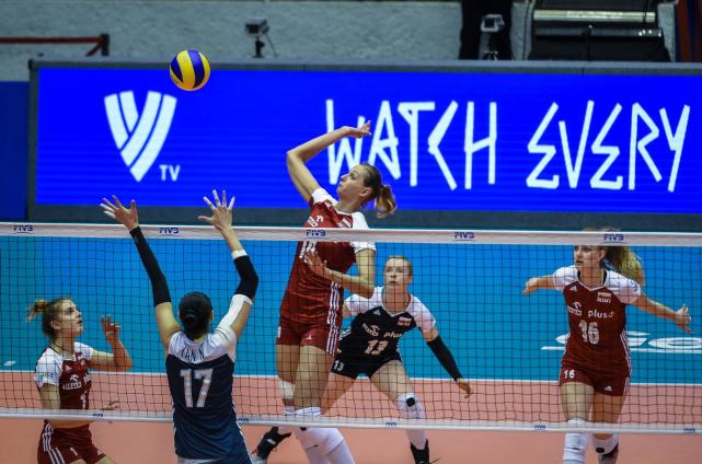 2018世界女排联赛 中国女排2:3不敌波兰女排