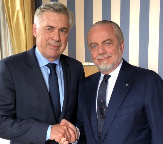 那不勒斯官方宣布安切洛蒂上任 合同为期3年