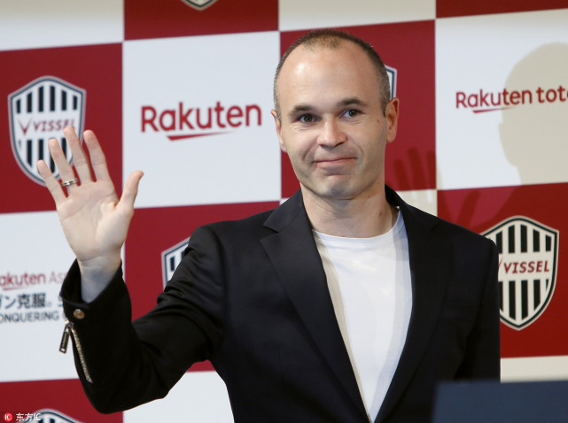 传闻结束中超错失伊涅斯塔 神户队友欢迎小白