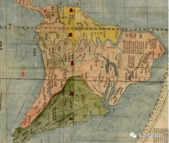 一张令人深思的明代世界地图《坤舆万国全图》