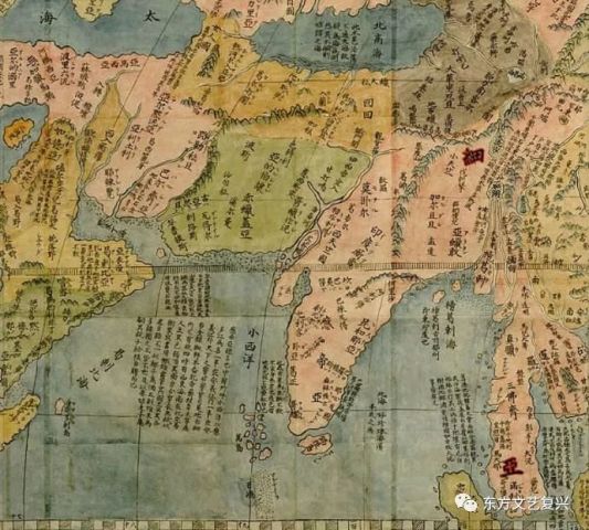 一张令人深思的明代世界地图《坤舆万国全图》
