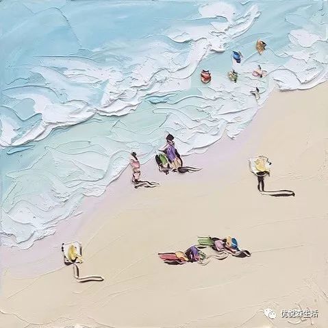 看起来清凉的海滩画 给你不一样的清凉夏天感